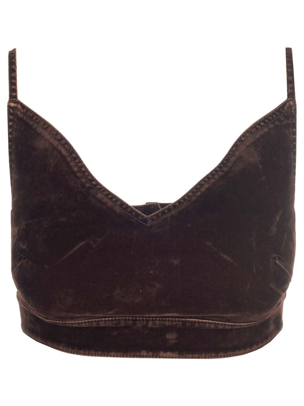 Loewe Velvet Top Top - Marrone | 4e335ced748fe7c9112a12bc3cb7a5d83957dfce