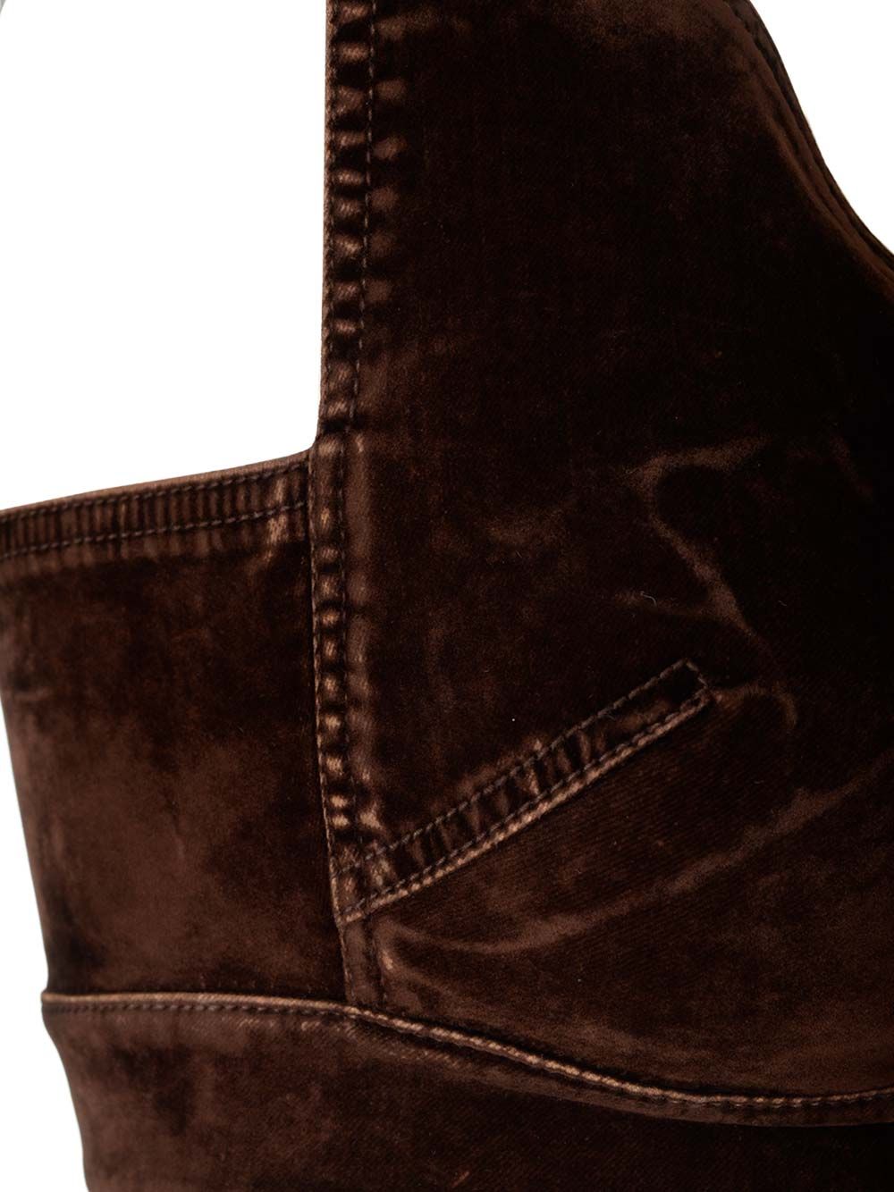 Loewe Velvet Top Top - Marrone | 910d3a81151e010eeeac883ae56701856e8aab85