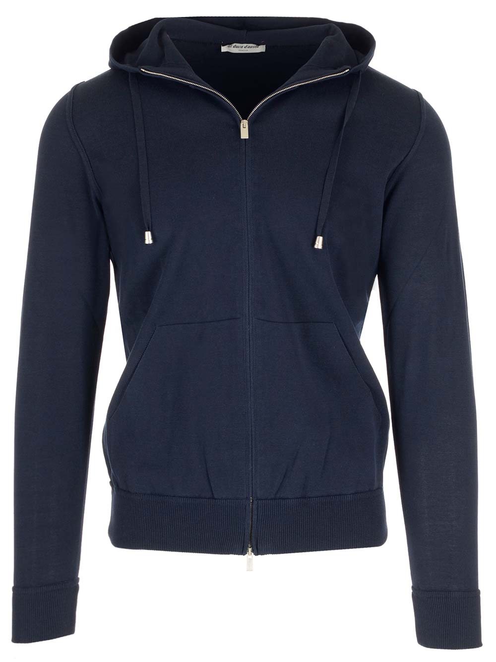 Al Duca D'Aosta Blue Sweatshirt With Zip Knitwear - Blu | 11ab96fce4401b7859faf1bf13db97bf199312c2