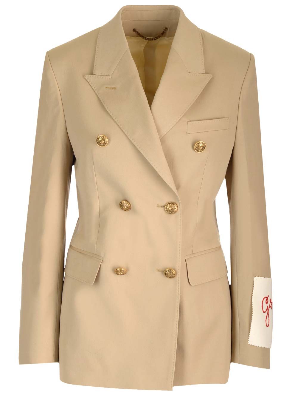 Golden Goose Deluxe Brand Double-Breasted Wool Blazer Giacche - Beige | 02292b6dcddfb3d1a2adaa7678e9308e31cdd550