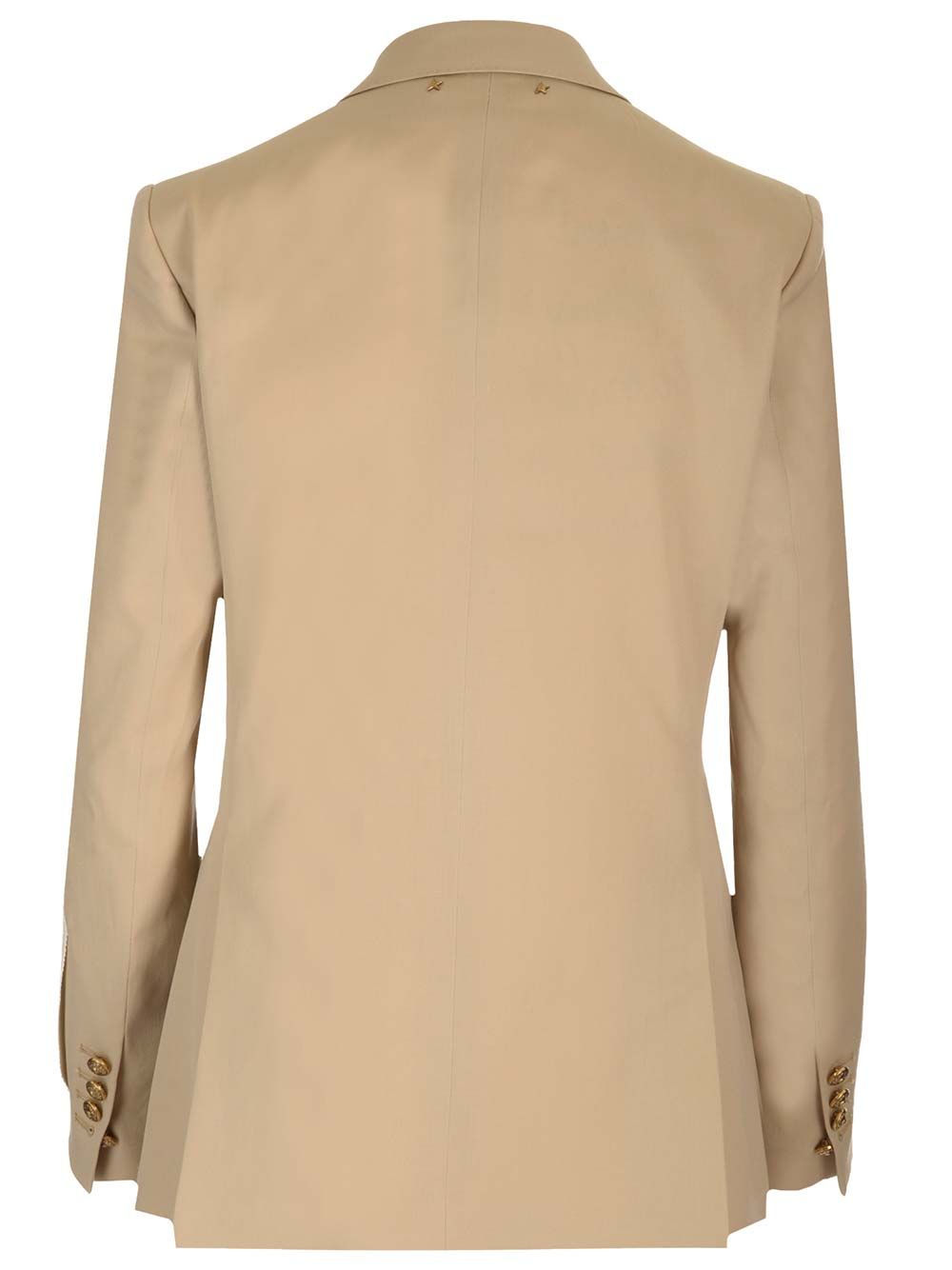 Golden Goose Deluxe Brand Double-Breasted Wool Blazer Giacche - Beige | 9f2c519262409db017442f8c0256c81d2d2e9c3f