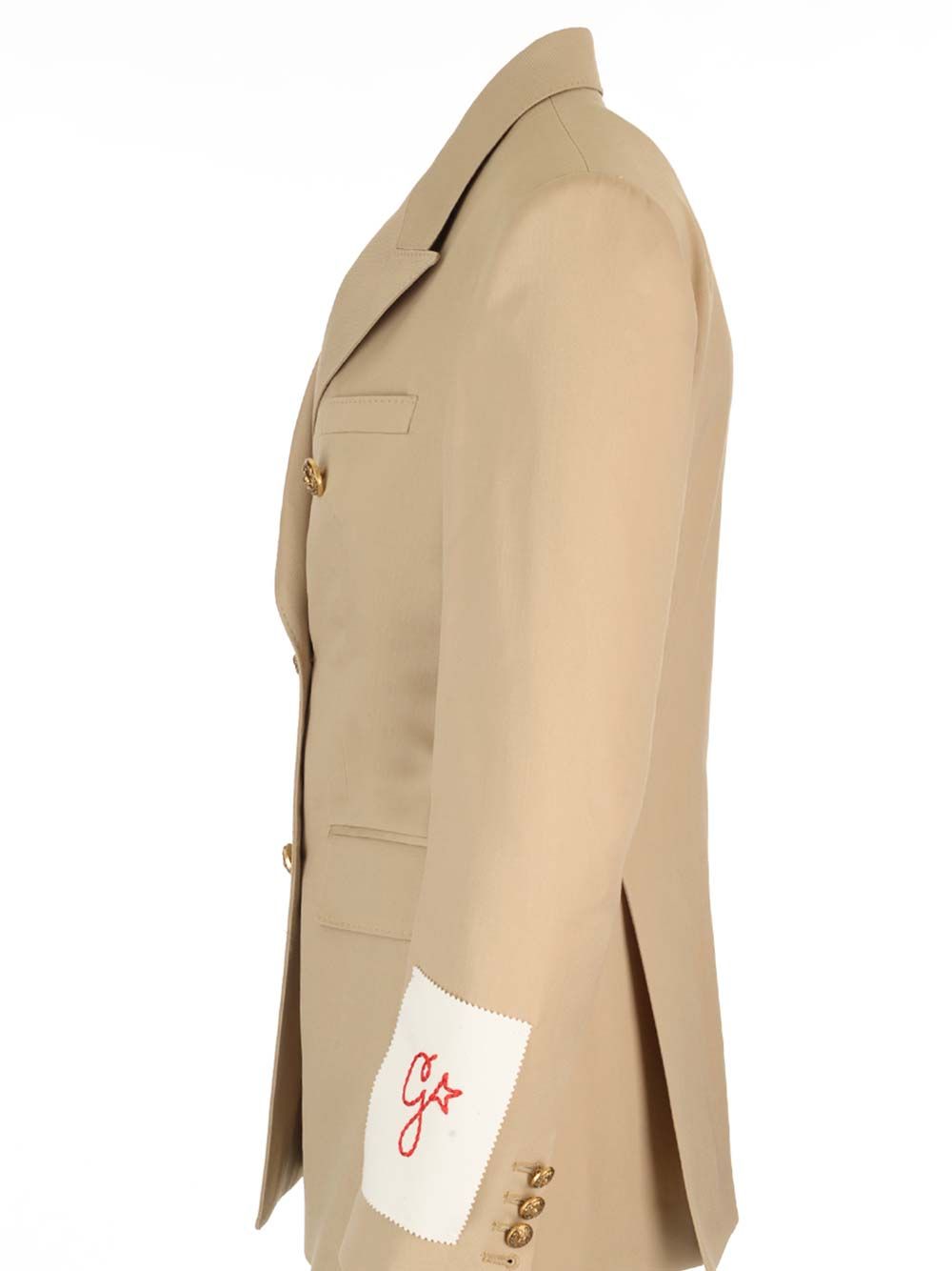 Golden Goose Deluxe Brand Double-Breasted Wool Blazer Giacche - Beige | f7d31c68c6d413ca28a16a35325a2db504edd566
