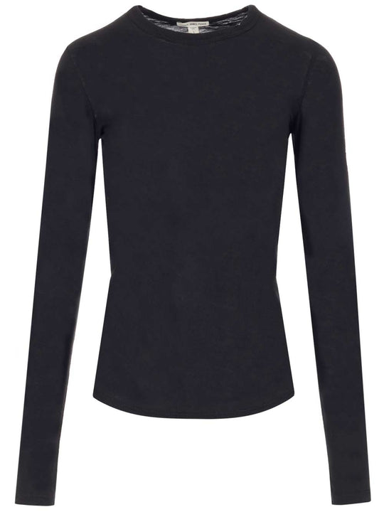 Round Neck Longsleeved T-Shirt Nero
