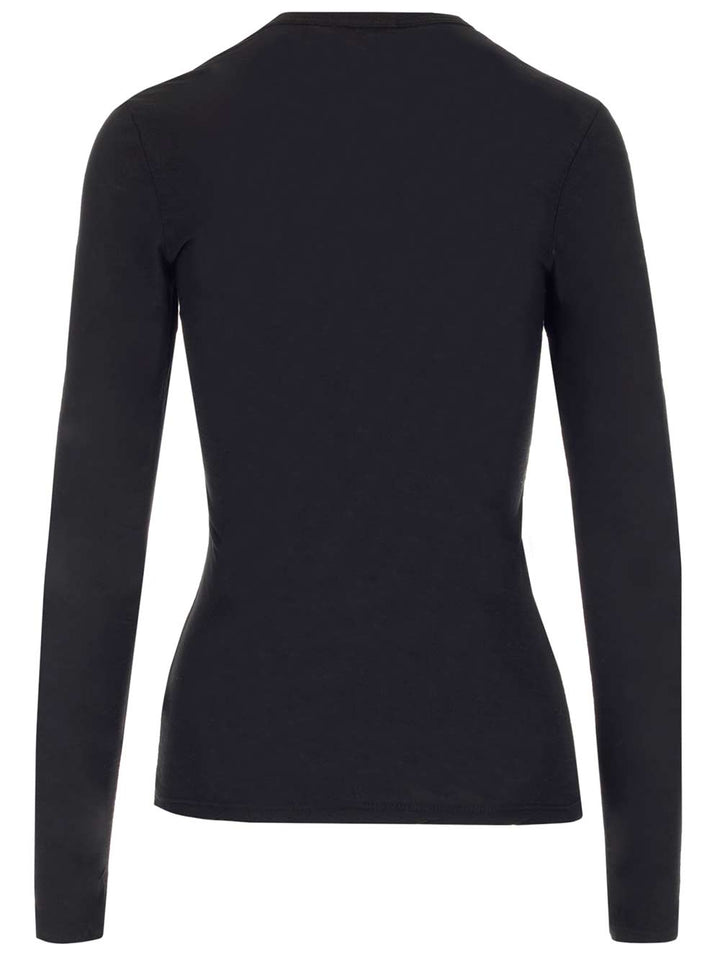 James Perse Round Neck Longsleeved T-Shirt - Nero | 6c5e1417f50aed1ee3a45bfb3c1b32826ca6b2c3