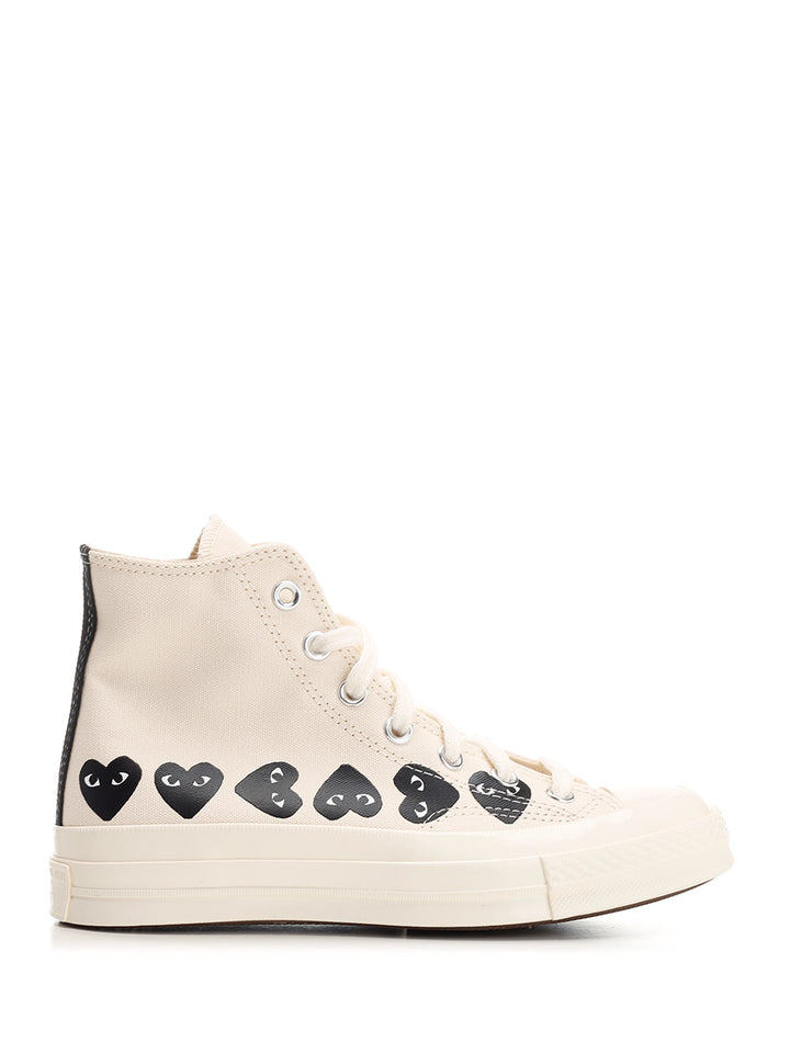 Comme Des Garcons Play Chuck Taylor Sneakers - Bianco | f3b9f136334de58c4d134b469121432071903163