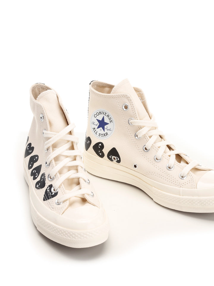 Comme Des Garcons Play Chuck Taylor Sneakers - Bianco | d6e5aab88cf8254969e13e65e212dee2a722fddd