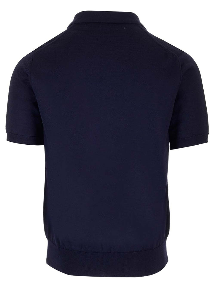 Comme Des Garcons Play Wool Polo shirt - Blu | e12c951f53f6bfedcc18638e05db42a4c2decef3