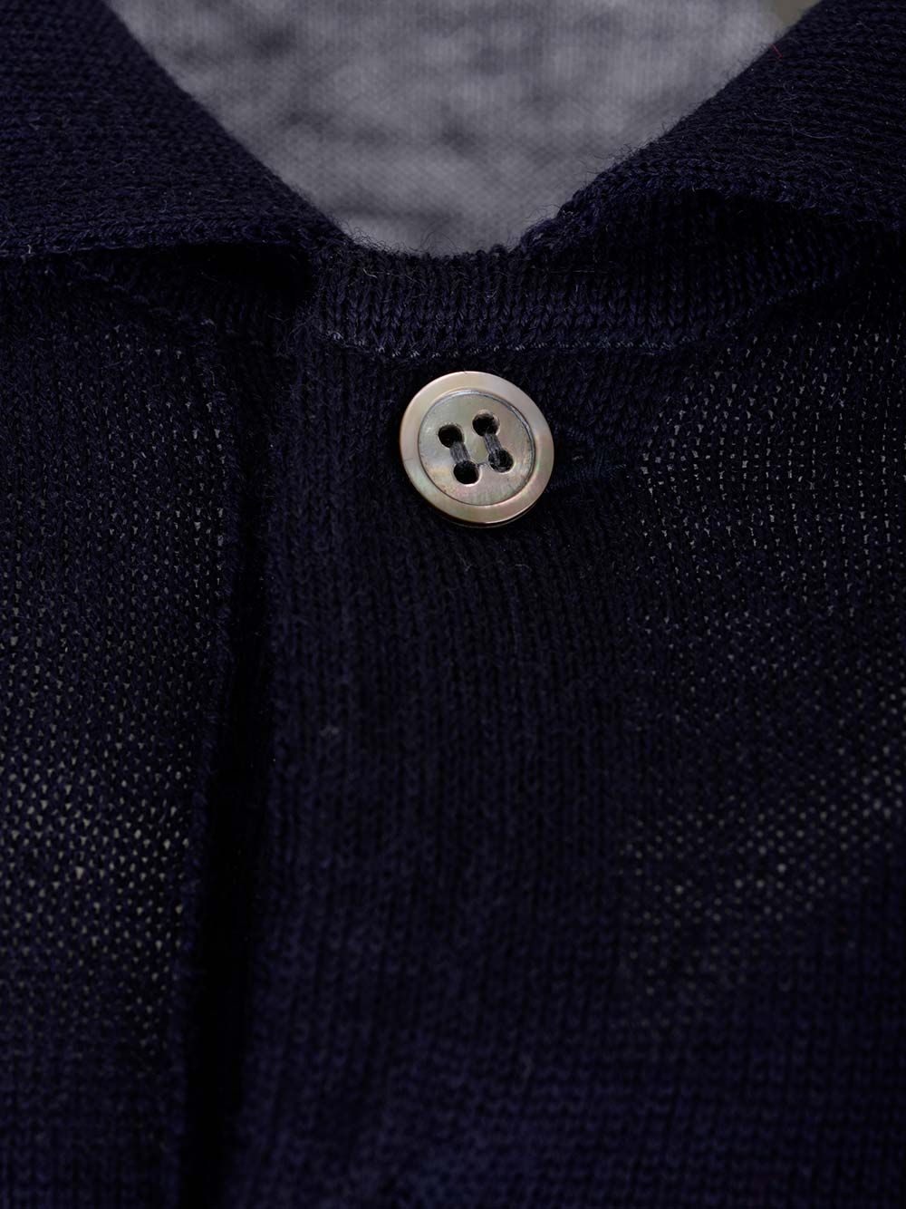 Comme Des Garcons Play Wool Polo shirt - Blu | 999efb9297c169021c6a4fb74a0eeec0f690c393