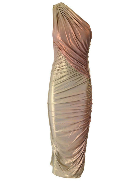 Viscose Midi Dress Abiti Bianco