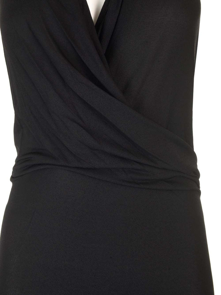 Rick Owens Lilies Stretch Jersey Midi Dress Abiti - Nero | 72d882bb9ff1914cc1a4ab76cb2caab65194d292