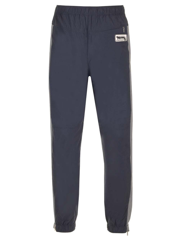 Maison KitsunÉ Nylon Trousers - Blu | 611cae26e6b2a30948f001ac1d5b860e450c20b0