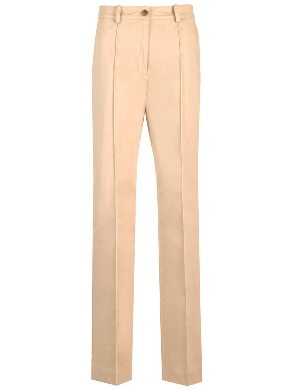 Maison KitsunÉ Slim Fit Chino Trousers - Beige | c654e55034b6524aca7c6b9d3ac2c49498649fcf