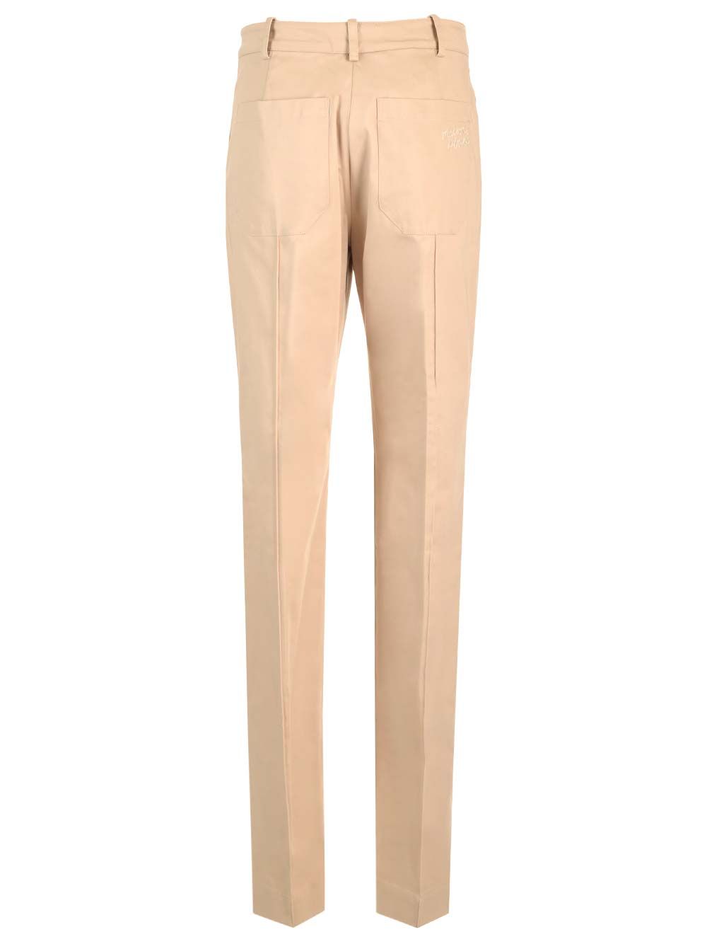 Maison KitsunÉ Slim Fit Chino Trousers - Beige | e604f42804915f0d9e447e6264e462d34f3b665f