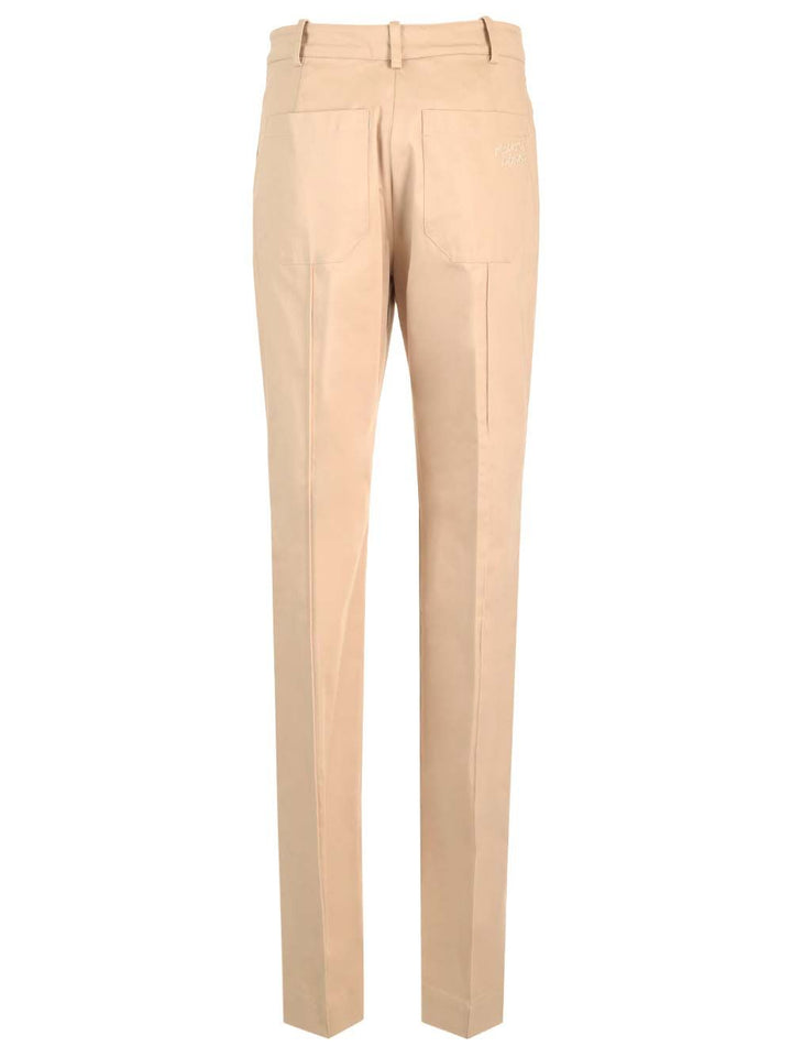 Maison KitsunÉ Slim Fit Chino Trousers - Beige | e604f42804915f0d9e447e6264e462d34f3b665f