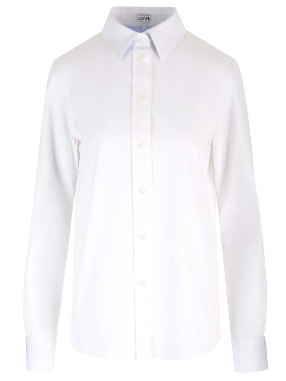 Loewe White Cotton Twill Shirt Shirts - Bianco | 598516c7973f773f12abd066af5d0d6256b93f15