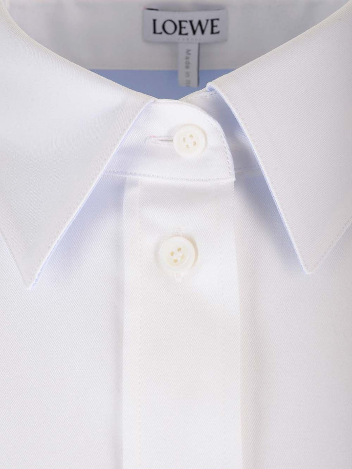 Loewe White Cotton Twill Shirt Shirts - Bianco | 8fcd6a31edc0aaacebb08997428fc237f53a658c