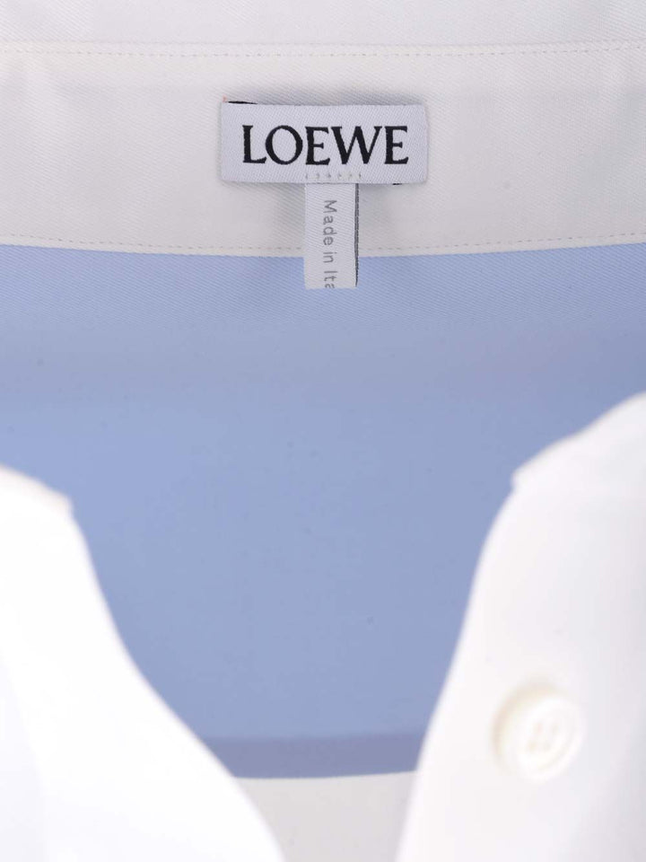 Loewe White Cotton Twill Shirt Shirts - Bianco | aa12079e74d535fd0c17ea5ca3e74e7c6394424e