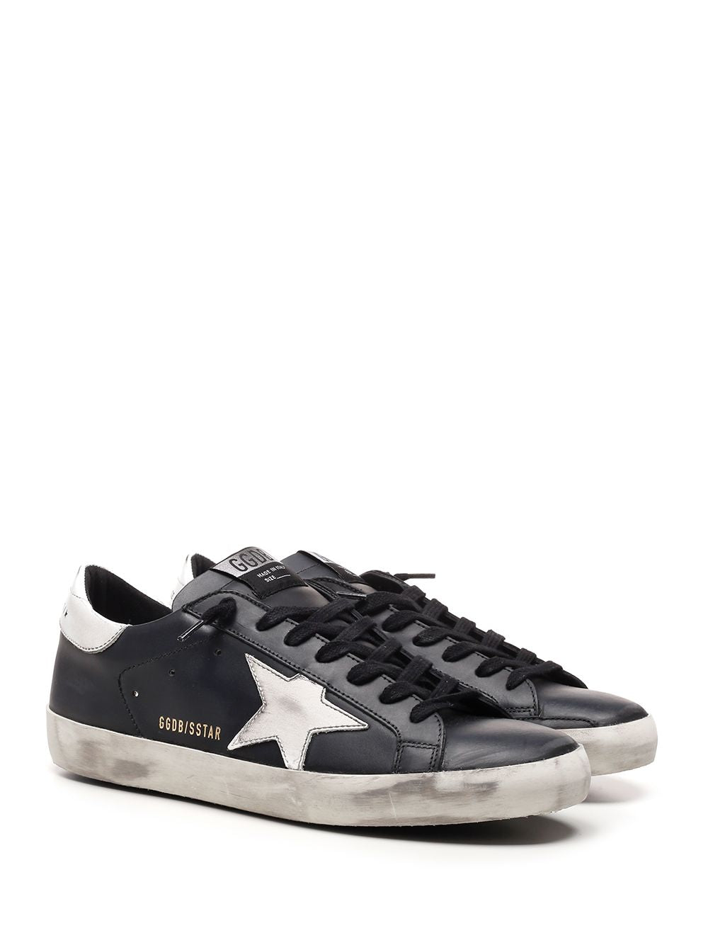 Golden Goose Deluxe Brand Super Star Sneakers - Nero | 53a3b746346237f298b7ca94749f74f466c9eebc