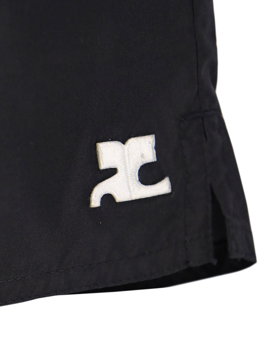 Box mare in nylon con patch logo ricamato