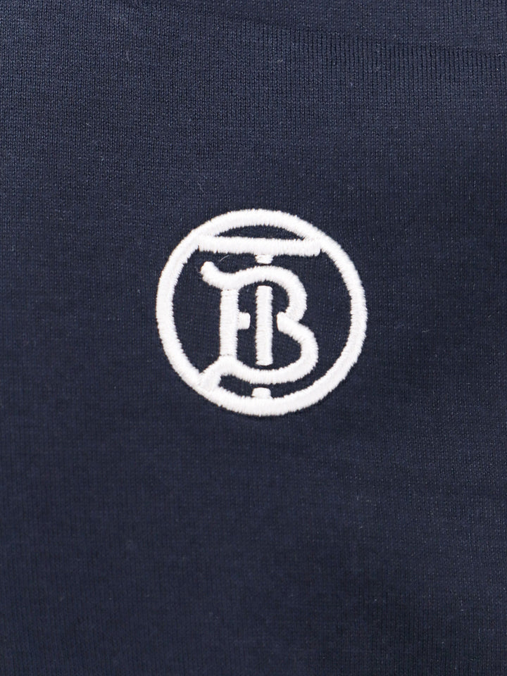 T-shirt in cotone con monogramma ricamato