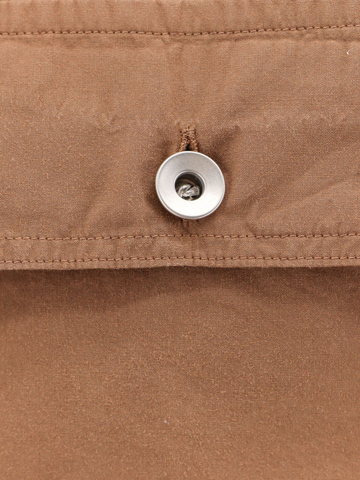 Camicia in cotone organico con iconico nastro logato