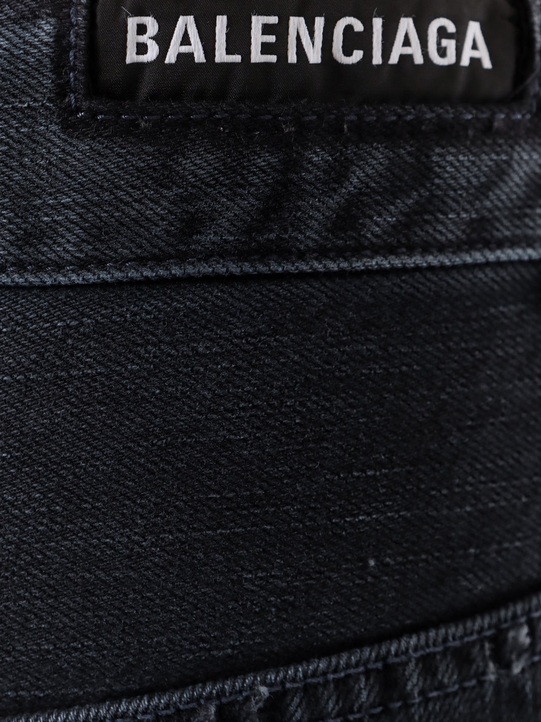 Pantalone Baggy Oversize in cotone con patch logo posteriore