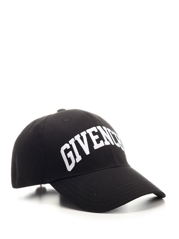 Givenchy Black Cap With Logo Cappelli - Nero | 835beaffd697497a6d55c6d81df4ea0264d717cc