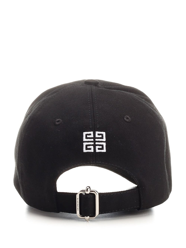 Givenchy Black Cap With Logo Cappelli - Nero | e671637c8041a9958758d440c87eb11f6620b9c5