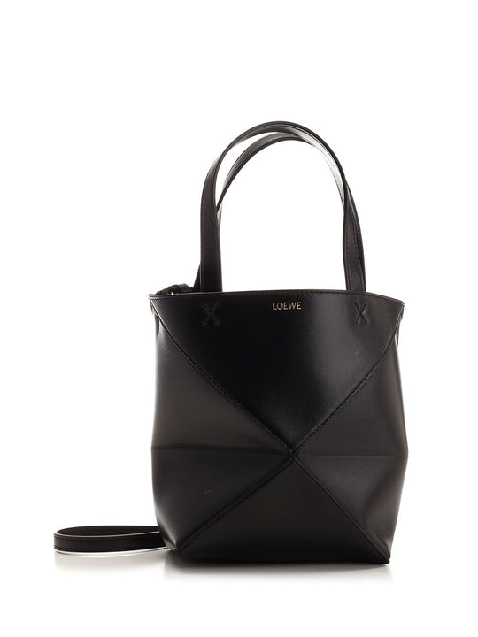 Puzzle Fold Handbags Nero
