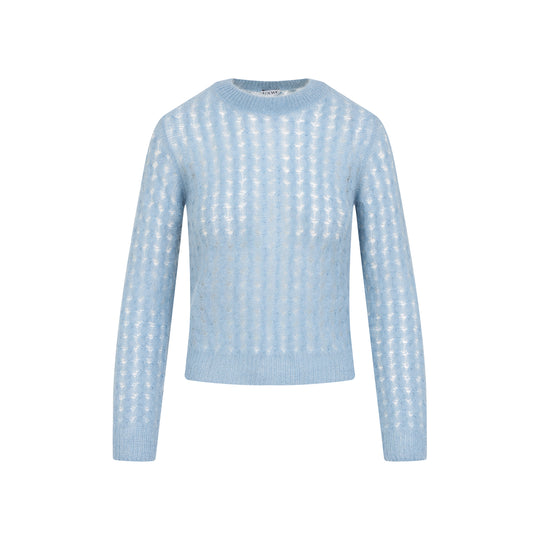 Light Blue Mohair Pullover
