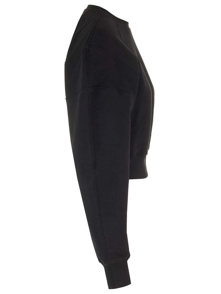 Saint Laurent Cropped Sweatshirt Knitwear - Nero | 32a7b6bf05a74a7b15c670619610b1e9a4a03c41