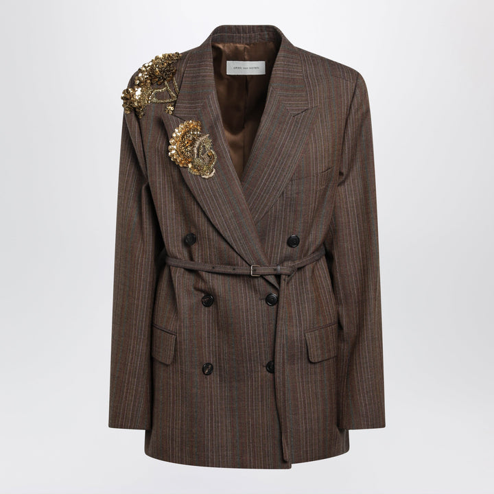 Dries Van Noten Coats & Jackets - Marrone | 68859786bd4e368ad4ba172c6d9ef413bd215be3