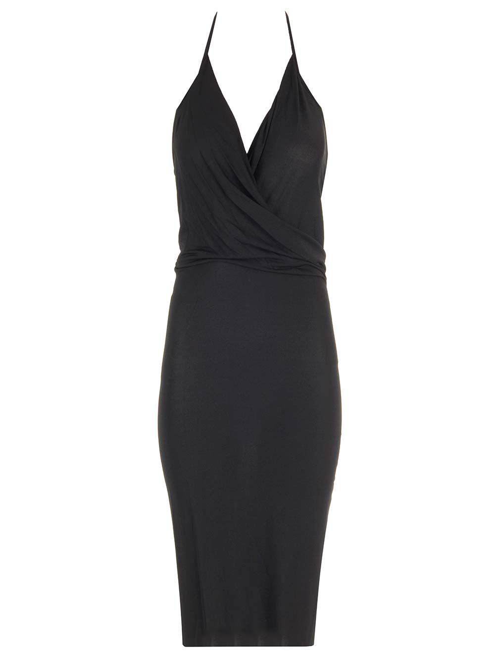 Rick Owens Lilies Stretch Jersey Midi Dress Abiti - Nero | 7477a31a659c2e53c991aa874e61bec20cb122f3