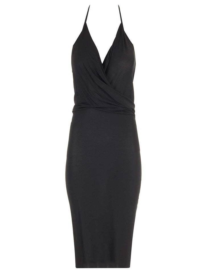 Rick Owens Lilies Stretch Jersey Midi Dress Abiti - Nero | 7477a31a659c2e53c991aa874e61bec20cb122f3
