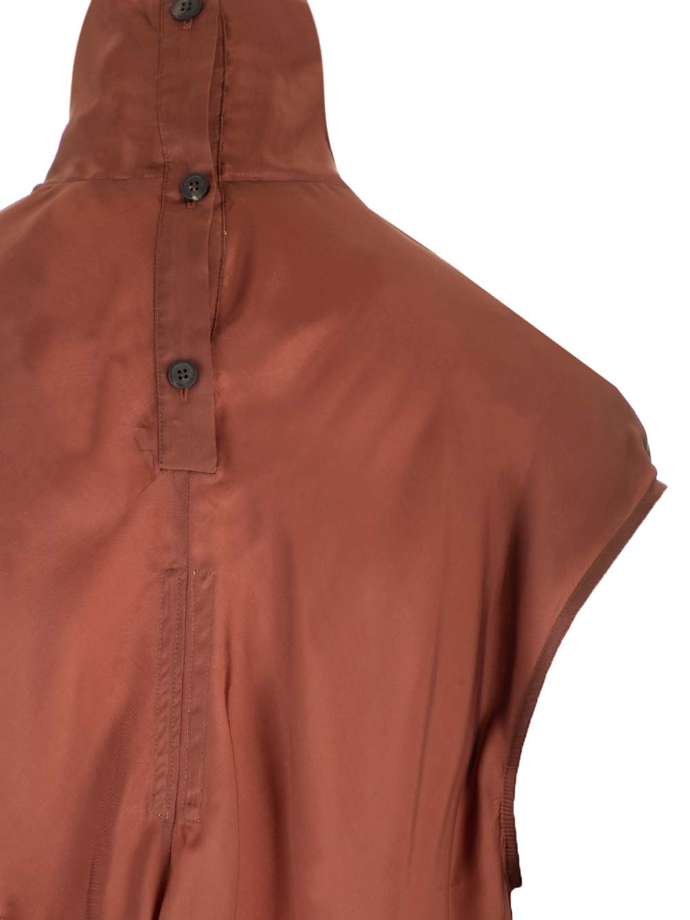 Rick Owens Long Cupro Dress Abiti - Marrone | eb06233ab1e0dc19f265eb1abd8227cd6b728d17