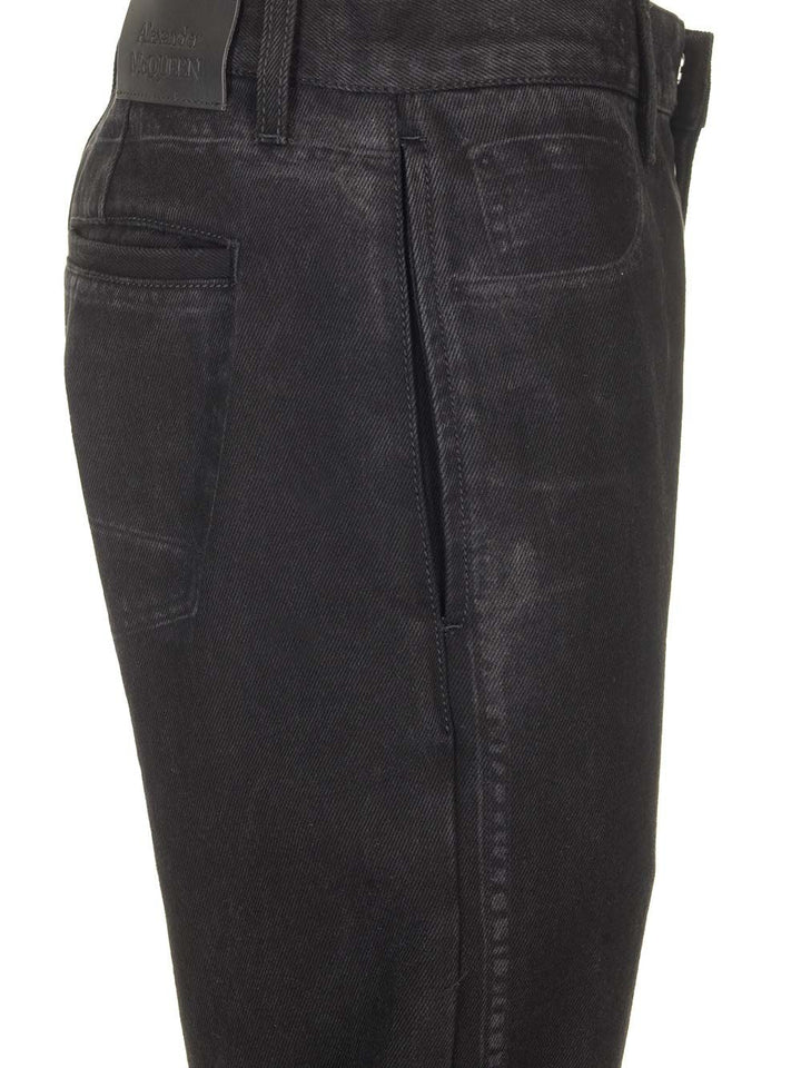 Mcqueen Black Jeans Trousers - Nero | 6e5cd150d17b997fb9dc4e3935df2cf14d6611c5