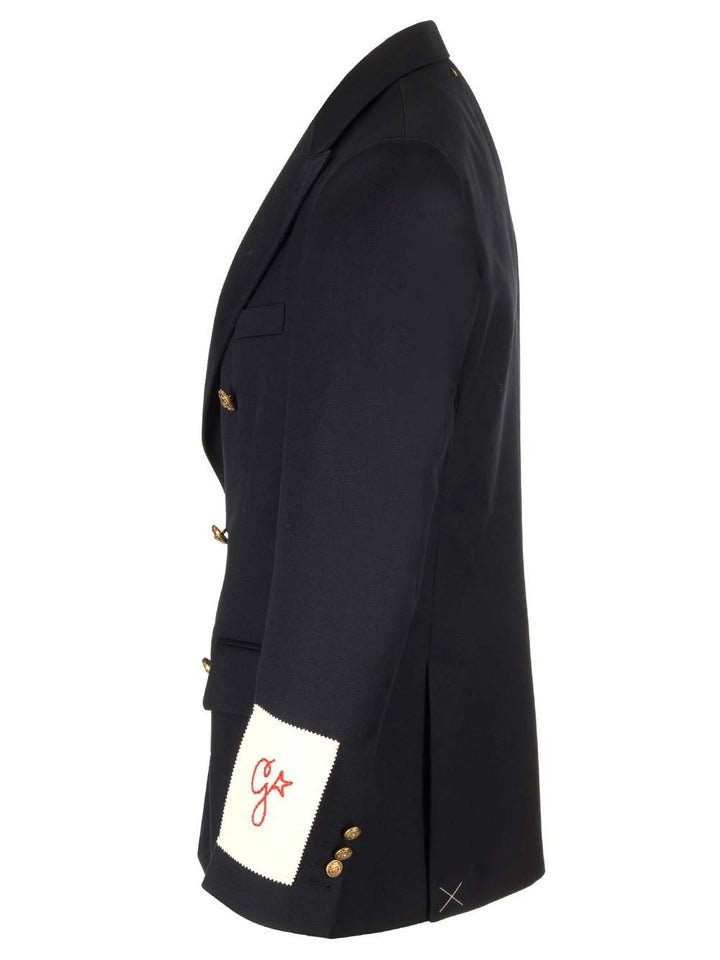 Golden Goose Deluxe Brand Double-Breasted Blazer Giacche - Blu | aebc8d5467b191acb0b98588d0aa84bfec590584