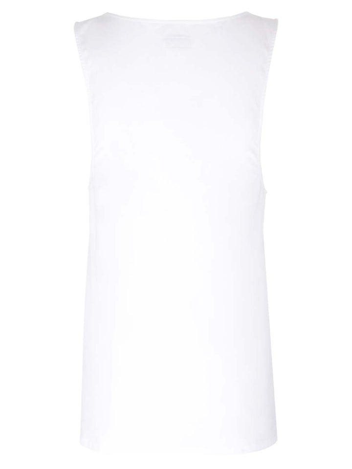 Saint Laurent Henley Top - Bianco | 5810ea31984b581942bd46037681ba996957b92d