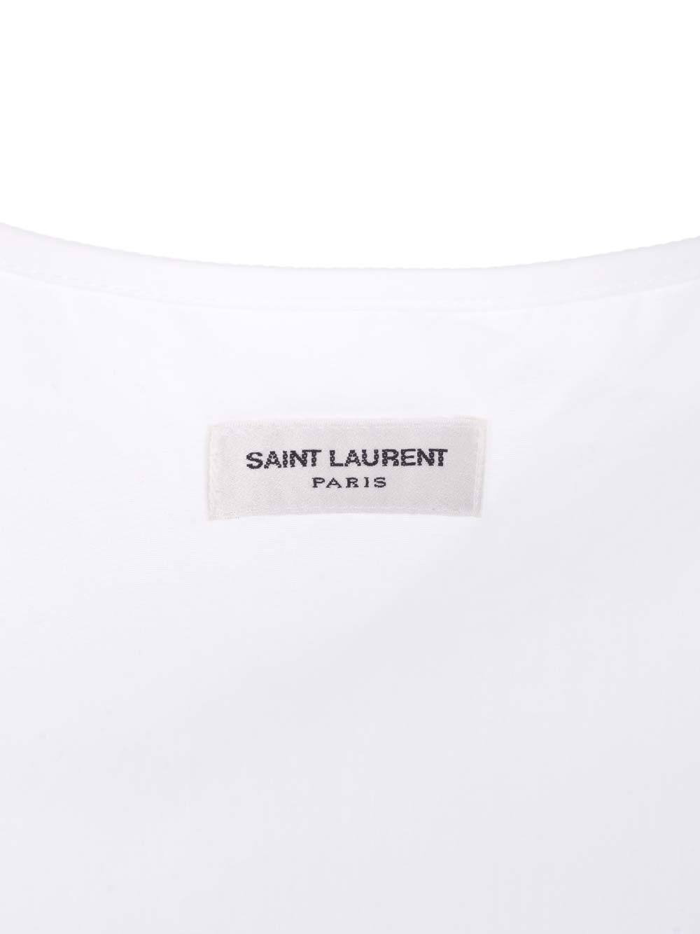 Saint Laurent Henley Top - Bianco | b414355c8c6d1b85b19ca248b0cff648529c6cb1