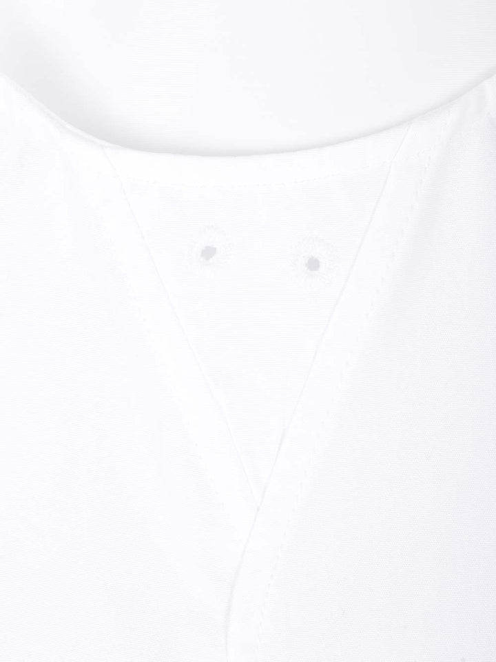 Saint Laurent Henley Top - Bianco | 6c805e366765f8c54b0c704f724408be71ec73ff