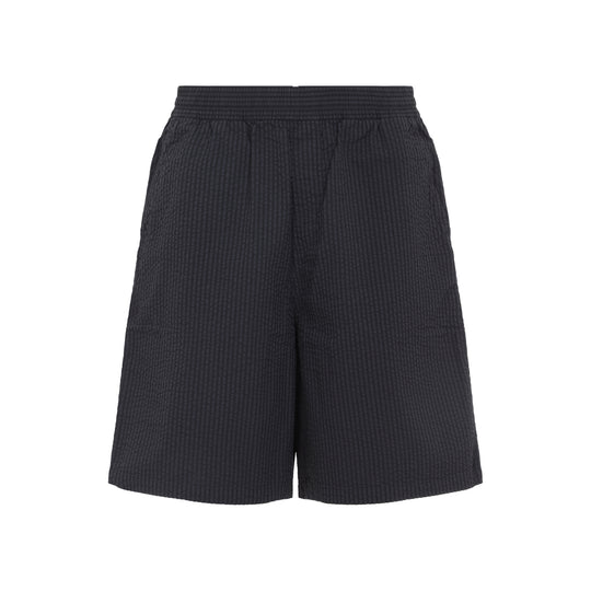 Black Toland Cotton Shorts