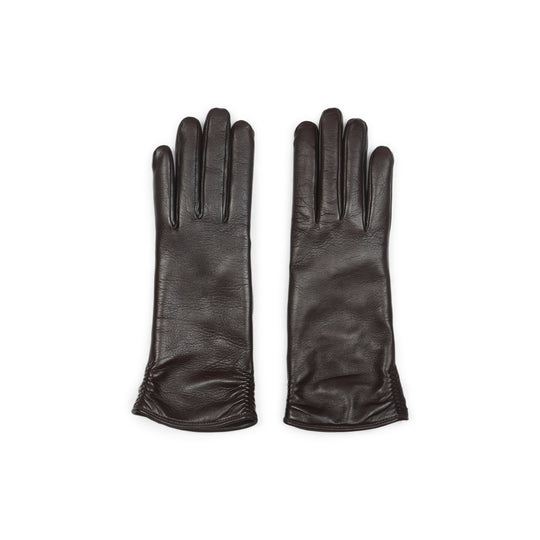 Dark Brown Lamb Leather Gloves