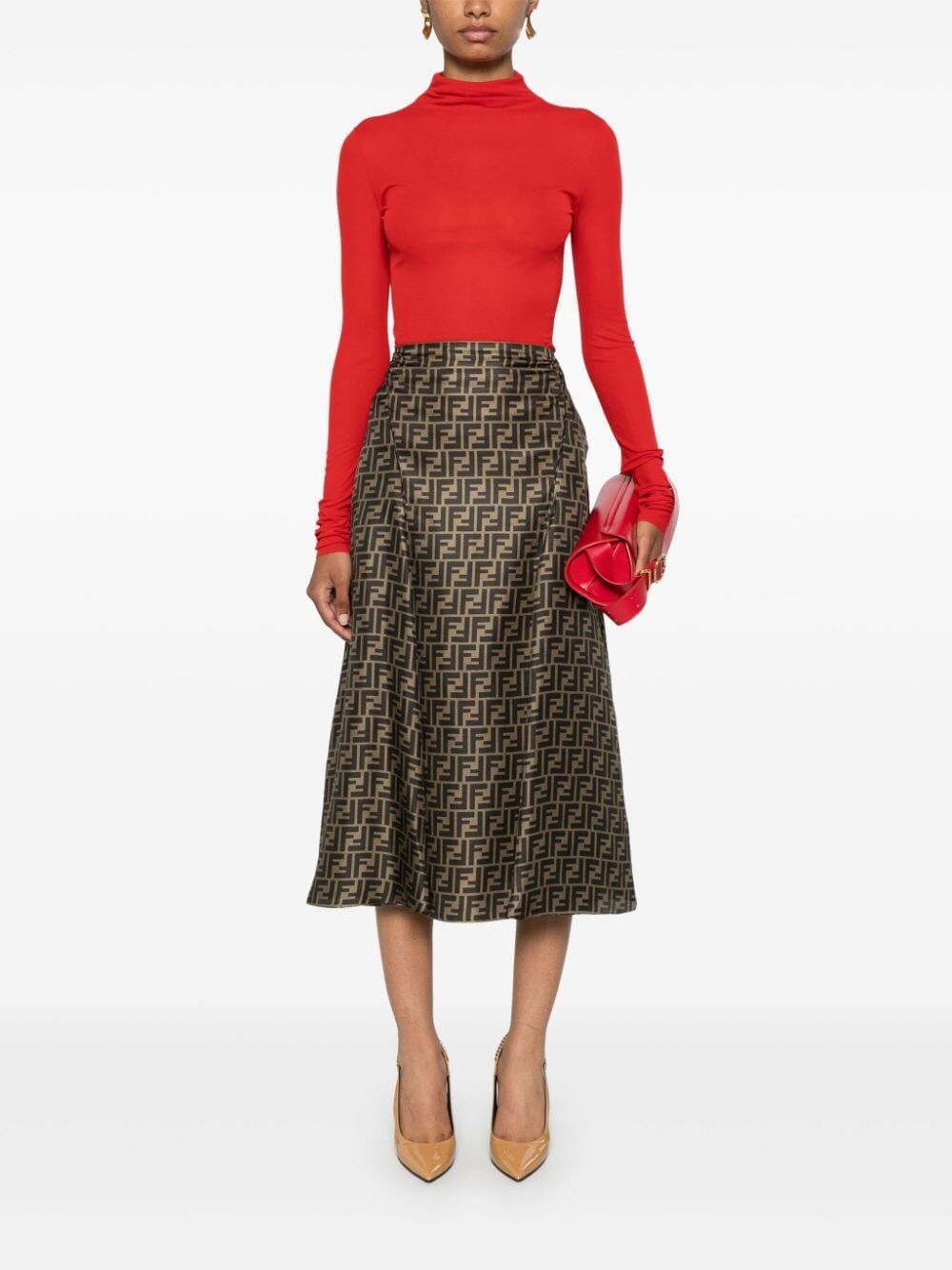 Fendi Midi skirts - Marrone | 94c6aaf10eb20aa0af03f9a6d734a46a88bf8bd0