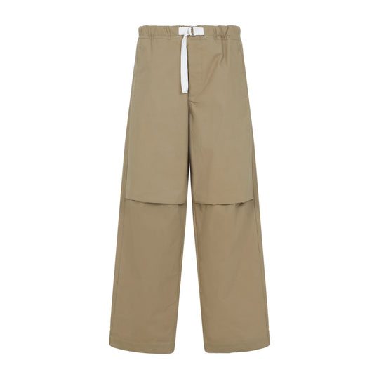 Beige 268 Emb Cotton Pants