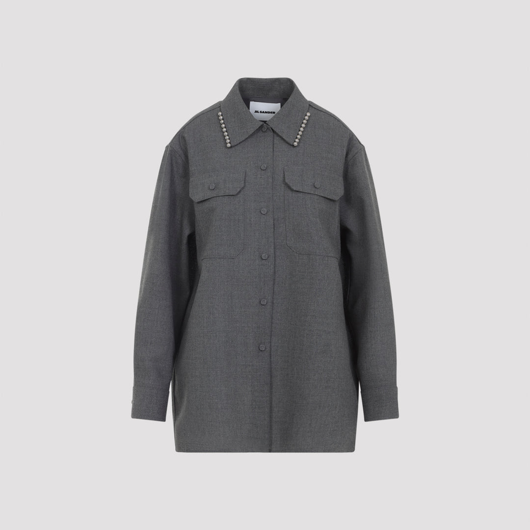 Jil Sander Shirts - Grey | ce6ce7fc4e10a66c4bfd9770db7b526c19d3c1ed