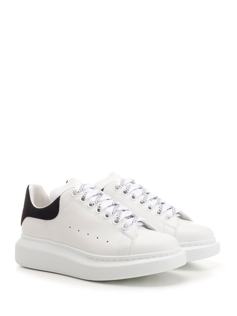 Mcqueen Oversized  With Black Heel Sneakers - Bianco | eab7e6e244985726724d780cfa17d3e9665d12cf