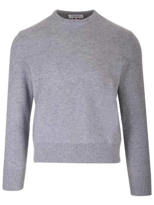 Pique Sweater Knitwear Grey