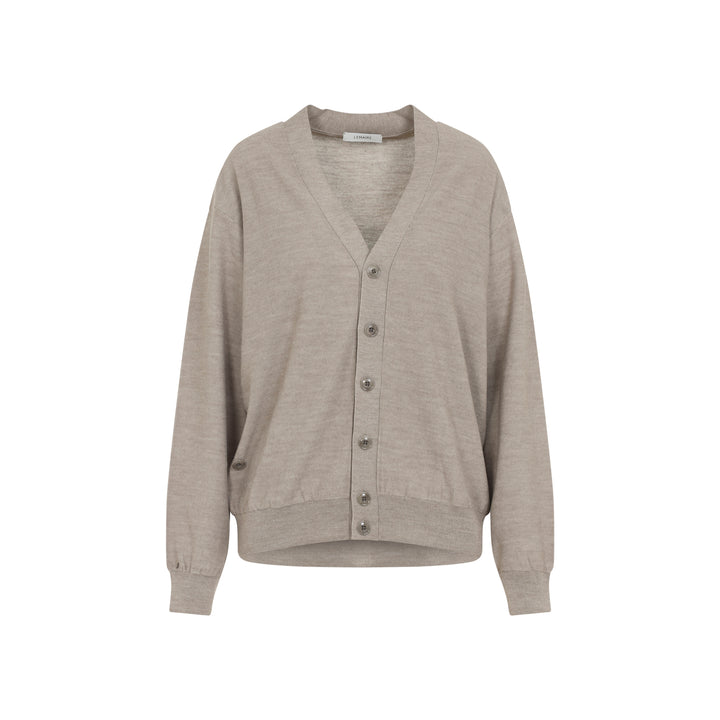 Lemaire Cardigan - Nude & Neutrals | 550634b8a83b42cf5df99d6d443f425f8fe6e517