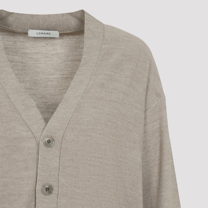 Lemaire Cardigan - Nude & Neutrals | 44bb12130f1bf05b4ff1a12763450ca19e6ed525