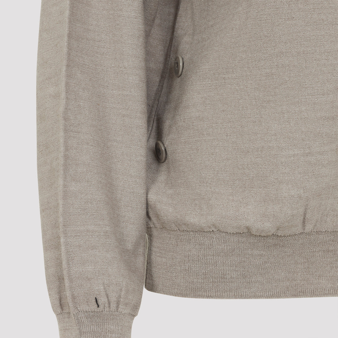 Lemaire Cardigan - Nude & Neutrals | 83b1ff6fe4608bcfab727a2861c85bcb36bf3351